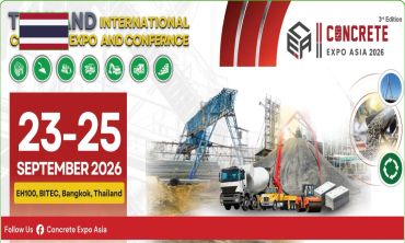 Concrete Expo Asia Bangkok 2026 – Triển lãm máy móc và công nghệ bê tông tại Thái Lan